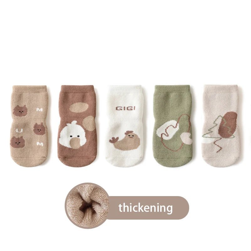Cartoon Floor Socks(5 Pairs) - Kleines Wunder