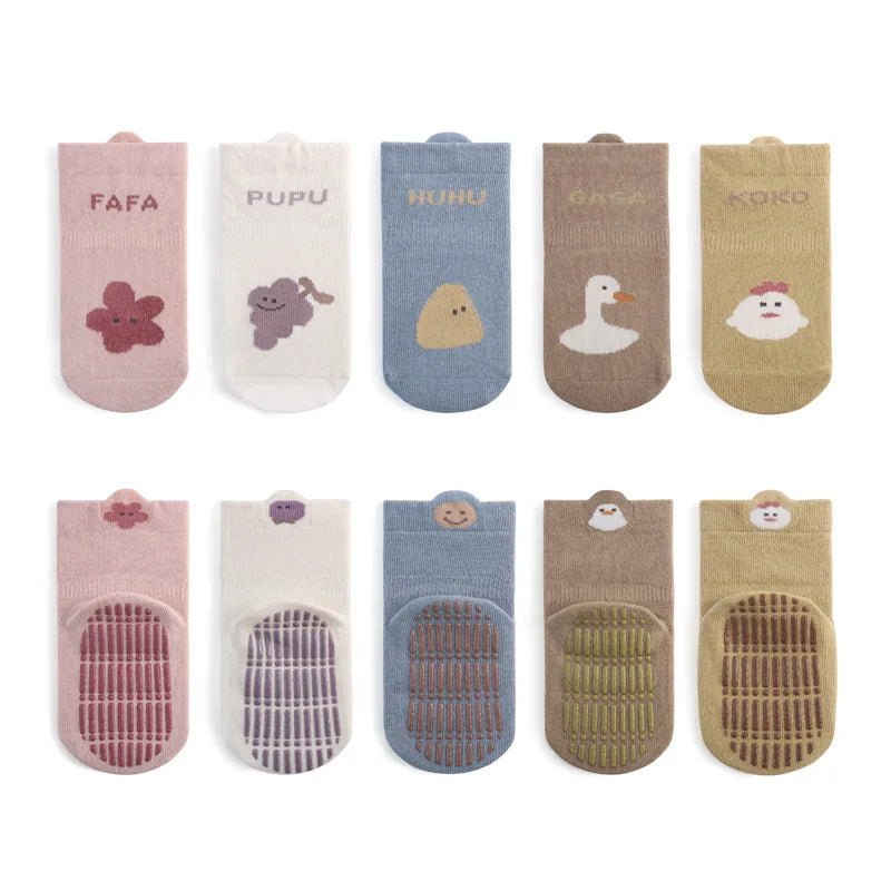 Cartoon Floor Socks(5 Pairs) - Kleines Wunder