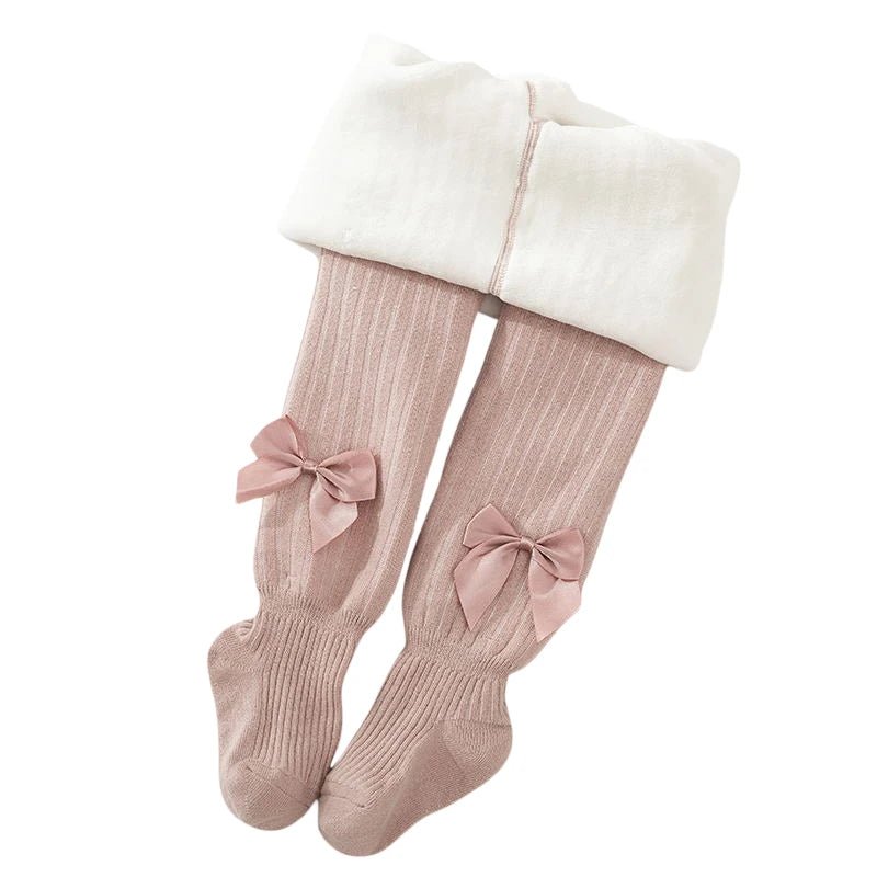 Cozy Bow Fleece-Lined Tights - Kleines Wunder